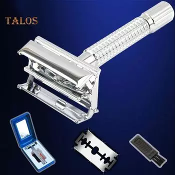 TBH Мужская классическая ручная бритва с двойным лезвием для удаления волос, триммер для бороды one size