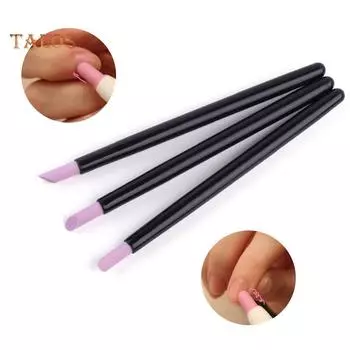 TBH Nail Art кварцевый скраб для ногтей, ручка-пушер для удаления кутикулы, маникюрный инструмент для полировки чёрный