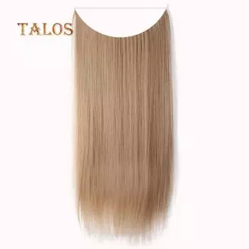 TBH Женский Длинный Прямой Кудрявый Парик Полная Голова Накладные Волосы Зажимы Для Наращивания Волос C