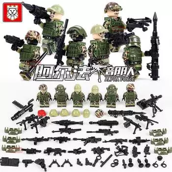 Tbs41-46 Assembled Building Block Figurine Toy The figure is about 5cm high