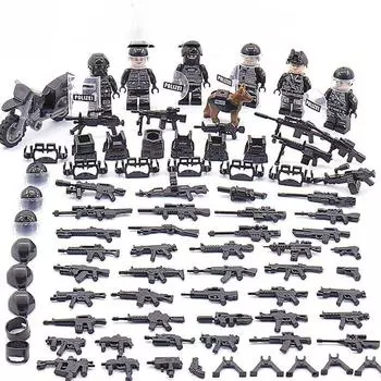 TBS47-52 Пограничная армия Внедорожные мотоциклы Военное оружие и оборудование Строительные блоки