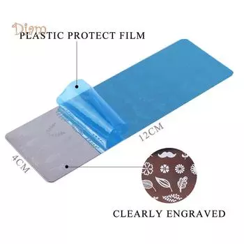 TBS Маникюрный переводной шаблон Цветок Бабочка Ногти Изображение Штамповка Трафаретная пластина 6#