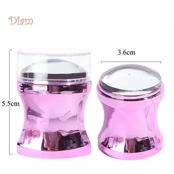 TBS металлический штамп для дизайна ногтей, маникюрный скребок, шаблон, печатный инструмент для переноса лиловый