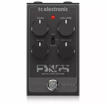 TC Electronic Analog Distortion Pedal Guitar Effector Analog Circuit Design Hard Distortion Simple Operation True Bypass FANGS METAL DISTORTION