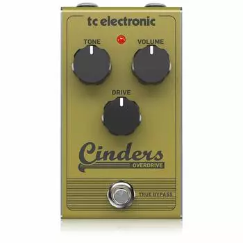 tc electronic analog overdrive pedal analog circuit picking nuance response sound CINDERS OVERDRIVE YELLOW tube-like