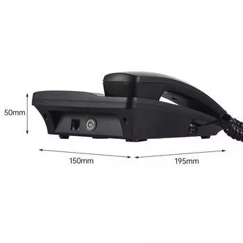 TCF3000 Черный проводной телефон с ключом памяти Стационарный телефон Поддержка по телефону чёрный