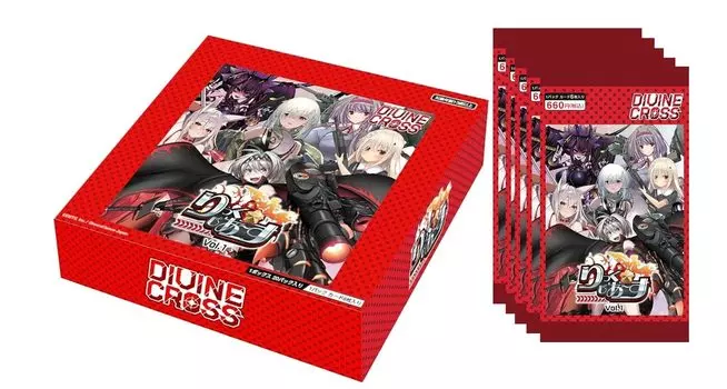 TCG DIVINE CROSS 6BOX IN Carton Plus Pack Set RickGears Vol.1 красный