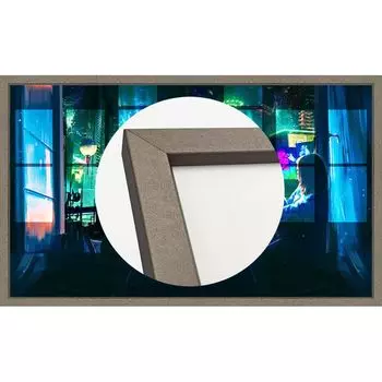 TCG play mat frame x with acrylic about of indoor UV (mat size/350 600) (cuts 90% rays) (bronze) бронзовый