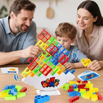Tcvents Balance 3D Block Toy Pieces с японским образовательным зданием, семейный подарок для дома на рождественский подарок, [64 инструкции] Игрушка, Блоки,