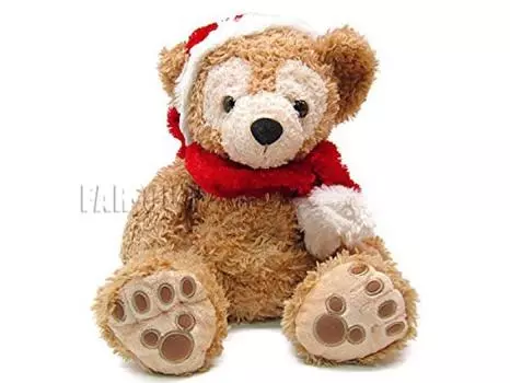 TDS Duffy 2005 Рождественский меховой шарф Санта-Клауса с бусинами Мягкая игрушка Duffy Tokyo Disney Sea