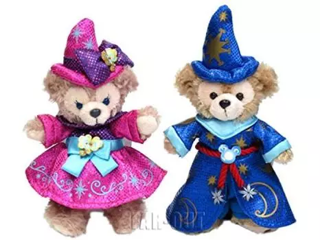 TDS Январь 2012 г. Десятилетие парка развлечений Tokyo Disney Sea Значок на цепочке с плюшевыми шариками Duffy Shellie May, набор из 2 предметов Брелок для ключей Duffy Брелок Tokyo Disney Sea &