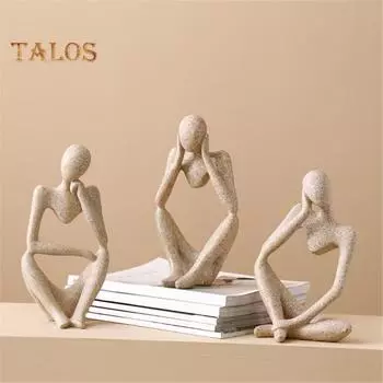 TDStore абстрактная скульптура мыслителя фигурка творческая комната песчаник подарок домашний декор 3#