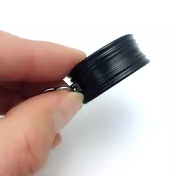 TE37 крутой автомобильный брелок с ободком из сплава, цинковое кольцо для ключей со ступицей колеса чёрный