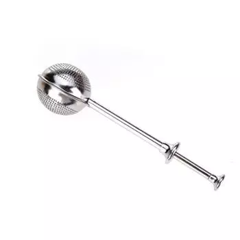 Tea Brewing Utensil Infuser Spherical Loose Leaf Strainer Stainless Steel Ball Shape Filter Easy to XXL серебряный