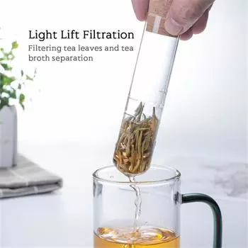 Tea Infuser Tea Filter Sieve Glass Pipe Tea Mate Tea Maker Brewing For Puer Tea Spice Herb Tea Strainer Teaware Accessories