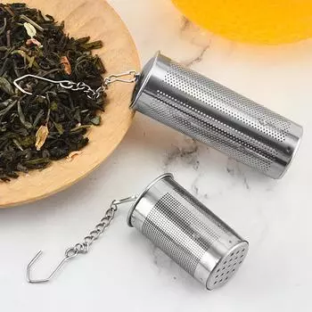 Tea Infuser Teapot Cup Diffuser Loose Leaf Strainer Spice Drink Filter Herbal Soaking Home Reusable Column Tool HA078459