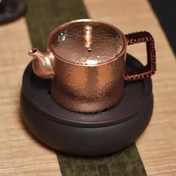 Чайник Kungfu Teapot 400 мл Китайский традиционный водный твердый медный чайник для