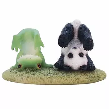 Tea Life Daikai copeu Mascot Frog Frog Copeu Panda and frog H4 cm 621562 W7.3 D4.2