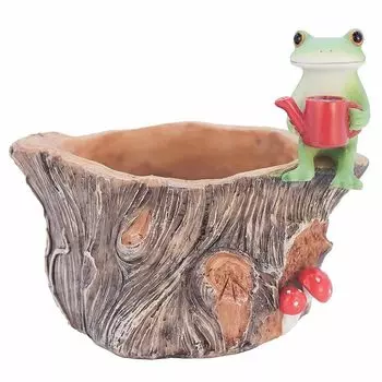 Tea Life Daikai copeu талисман лягушка лягушка Kopaw stump плантатор лягушка Ш12 Д10 В10 см Внутренний диаметр см 621553 Ш7.8 Д7.2