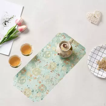 Tea Set Mat Placemat Ceremony Accessory Decorative Pad Table Cloth for Office Teahouse