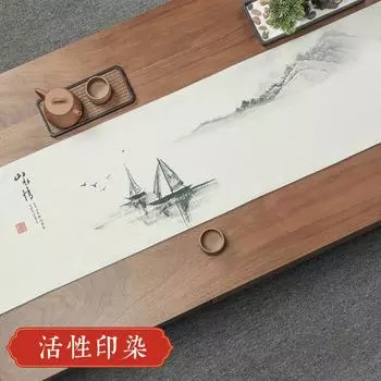 Чайный столик флаг чайный столик скатерть новый китайский чайный столик чайный столик скатерть искусство длинное полотенце китайский стиль дзен стол флаг 32cm X 100cm