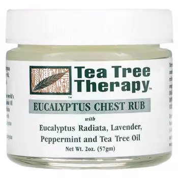 Tea Tree Therapy, Eucalyptus Chest Rub, 2 oz (57 g)