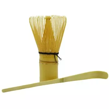 Tea utensils Chasen Tea scoop made of bamboo set pieces Tea + 2-piece (100 + scoop)