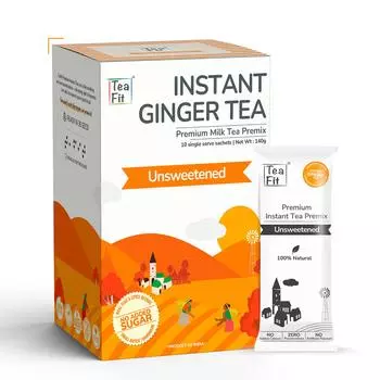 TeaFit Premium несладкий растворимый чай с имбирем, премикс, порционные пакетики