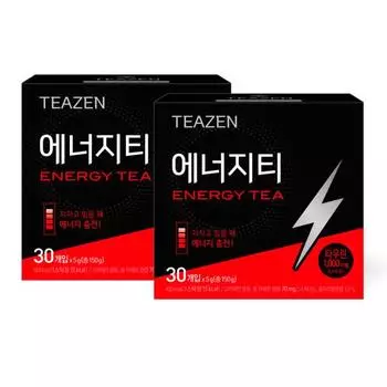 Teagen Energy Tea 30 стиков x 2 коробки, Корейский комбуча