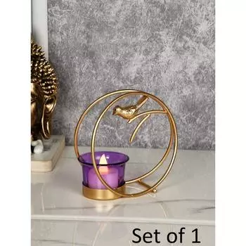 Tealight Candle Holder for Home Diwali Decoration Gift Items Iron Bird Tea Light Candle Holders Stand for Table Top Indoor Outdoor Decor (1 Box) set of 1