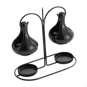 Подсвечник для чайной свечи, подвесная горелка для эфирного масла, подарочный диффузор, нагреватель для плавления Black