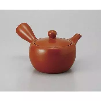 Teapot Vermilion mud 1 cup plain mesh Japanese Commercial [180cc] [Restaurant, Inn, tableware, Restaurant, use, Tableware, Tableware]