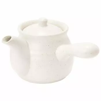 Teapot White glaze teapot x Japanese Commercial (with tin) [17.8 10.5cm 500cc] [Restaurant, Inn, tableware, Restaurant, use, Tableware, Tableware]