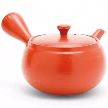 Teapot with Ceramesh Mesh and Tea Made in Japan J-kitchens Tokoname-yaki Strainer, 380cc,