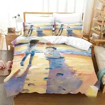 Teasing Master Takagi-san Bedding Set Single Twin Full Queen King Size Bed Set Adult Kid Bedroom Duvet cover Sets 3D Anime Bed 70x133cm 2pcs