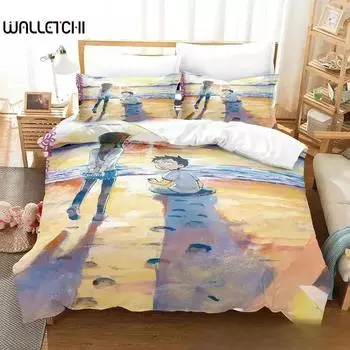 Teasing Master Takagi-san Bedding Set Single Twin Full Queen King Size Bed Set Adult Kid Bedroom Duvet cover Sets 3D Anime Bed 70x133cm 2pcs