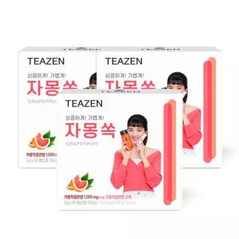 Teazen Grapefruit Soak 30 палочек x 3 коробки, Корейский комбуча
