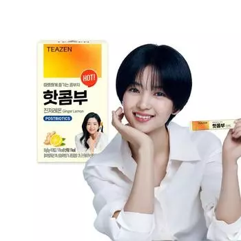 Teazen Hot Combu Имбирь Лимон 10 палочек, Корейский Комбуча