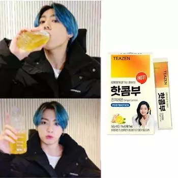 Teazen Hot-Kombu Ginger Lemon 5 г X 10 палочек в коробке (10 вариантов) #10sticks+bootle