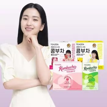 Teazen Kombucha 90 палочек + 10 палочек (Выберите 1 из 7 типов), Корейский Комбуча