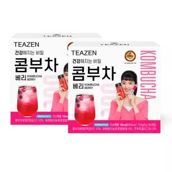 Teazen Kombucha Berry 30 палочек x 2 коробки, Корейский комбуча