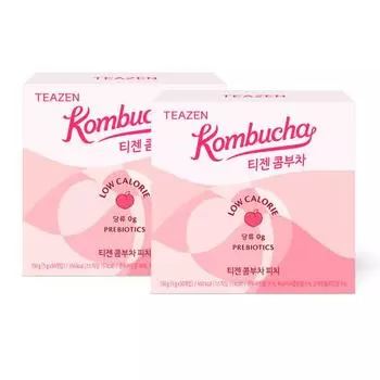 Teazen Kombucha Peach 30 палочек x 2 коробки, Корейский комбуча