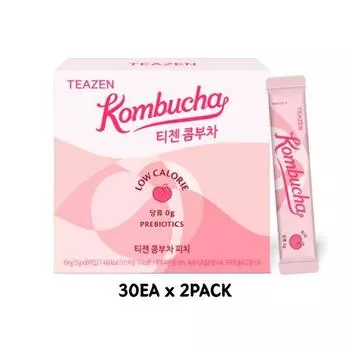 TEAZEN Комбуча Персик, 5 г, 60 шт. 5g X 60EA