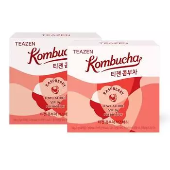 Teazen Kombucha Raspberry 30 палочек x 2 коробки, Корейский комбуча