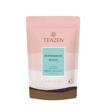 Teazen Мята перечная 25 пакетиков чая (треугольный чайный пакетик), Корейский Комбуча