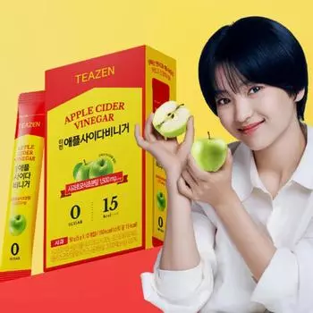 Teazen Палочки яблочного уксуса со вкусом зеленого яблока, 5 г (10 вариантов) #10 sticks + bottle