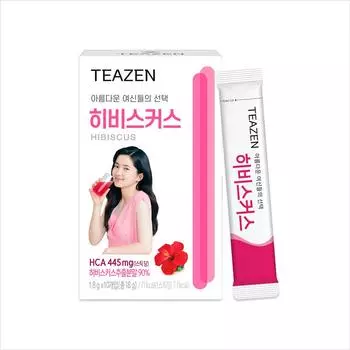 TEAZEN Травяной чай Hibiscus Water Mix, 1,8 г, 10 шт. 1.8g X 10EA
