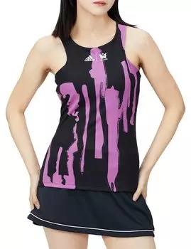 Tebe Maggu Tennis New York Y Back Майка MLQ28 Сиреневая XS [Adidas] Женская черная/полуимпульсная (HT4234)