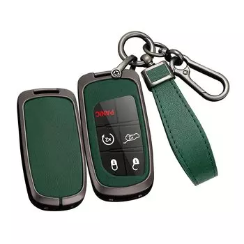 [TECART] Jeep Key Case, Jeep Grand Cherokee Key Cover, Jeep Cherokee Keychain, Renegade Chrysler