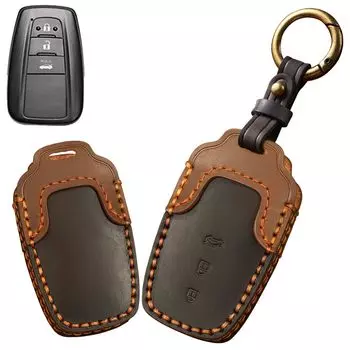 TECART Ключ Тойота Ключ Тойота Камри РАВ4 Ключ Хайлендер Ключ Тойота Лэнд Чехол для ключа автомобиля Черный Чехол, Крышка, Держатель, 86, Приус, Королла, Краун, Крузер, Крышка,